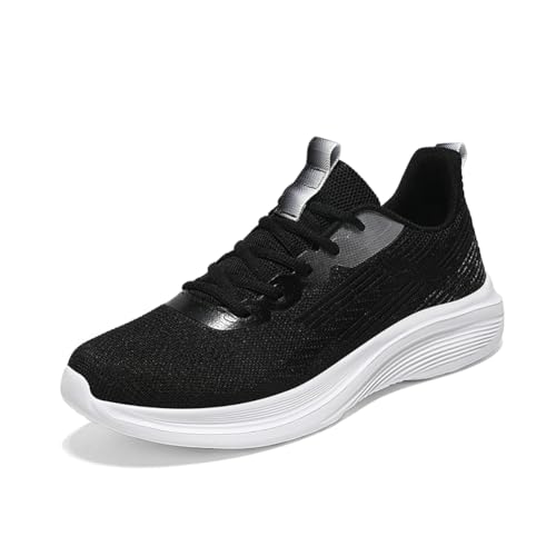 Sneaker Herren Damen Turnschuhe Laufschuhe Sportschuhe Joggingschuhe Running Schuhe Walkingschuhe Outdoor Straßenlaufschuhe Luftpolster Atmungsaktiv Schwarz EU 40 von Ouoruee