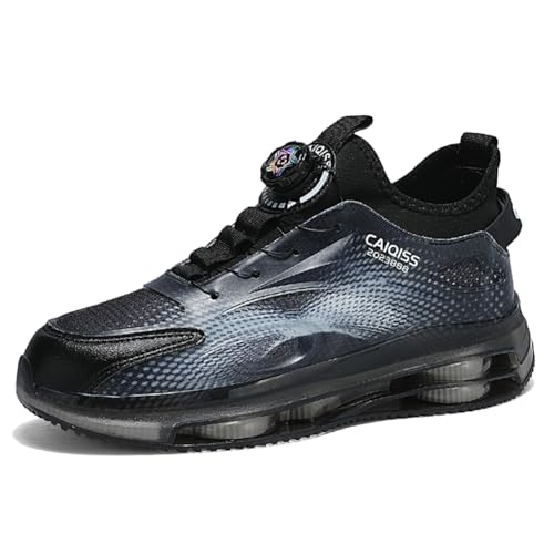 Sneaker Herren Damen Turnschuhe Laufschuhe Sportschuhe Joggingschuhe Running Schuhe Walkingschuhe Outdoor Straßenlaufschuhe Luftpolster Atmungsaktiv Schwarz EU 42 von Ouoruee
