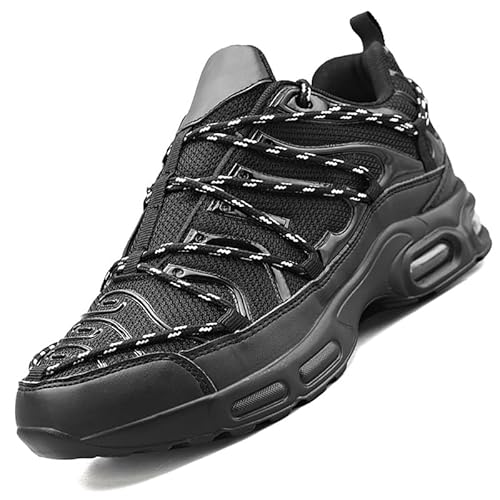 Sneaker Herren Damen Turnschuhe Laufschuhe Sportschuhe Joggingschuhe Running Schuhe Walkingschuhe Outdoor Straßenlaufschuhe Luftpolster Atmungsaktiv Schwarz EU 43 von Ouoruee