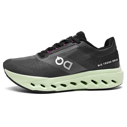 Sneaker Herren Damen Turnschuhe Laufschuhe Sportschuhe Joggingschuhe Running Schuhe Walkingschuhe Outdoor Straßenlaufschuhe Luftpolster Atmungsaktiv Schwarz-Grün EU 38 von Ouoruee