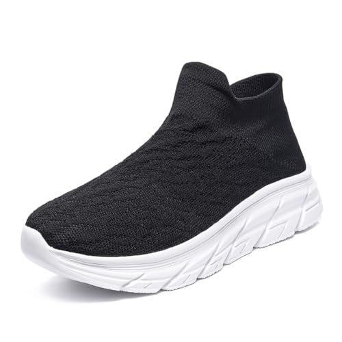 Sneaker Herren Damen Turnschuhe Laufschuhe Sportschuhe Joggingschuhe Running Schuhe Walkingschuhe Outdoor Straßenlaufschuhe Luftpolster Atmungsaktiv Schwarz-Weiß EU 38 Sneaker Herren Damen Turnschuhe Laufschuhe Sportschuhe Joggingschuhe Running Schuhe Walkingschuhe Outdoor Straßenlaufschuhe Luftpolster Atmungsaktiv Schwarz-Weiß EU 38 von Ouoruee