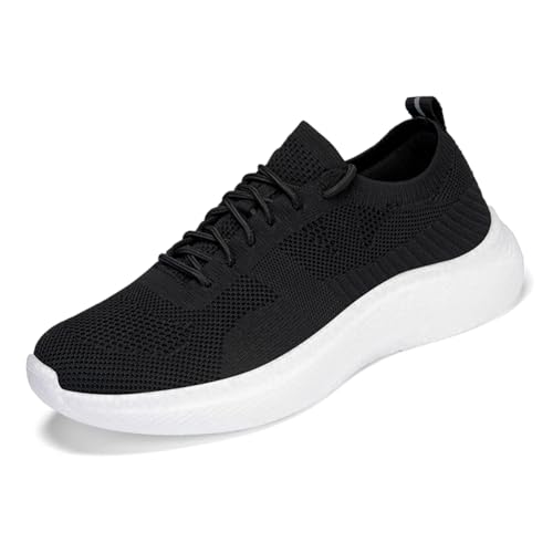Sneaker Herren Damen Turnschuhe Laufschuhe Sportschuhe Joggingschuhe Running Schuhe Walkingschuhe Outdoor Straßenlaufschuhe Luftpolster Atmungsaktiv Schwarz-Weiß EU 43 von Ouoruee