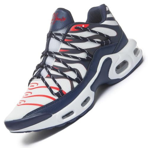 Sneaker Herren Damen Turnschuhe Laufschuhe Sportschuhe Joggingschuhe Running Schuhe Walkingschuhe Outdoor Straßenlaufschuhe Luftpolster Atmungsaktiv WBlau EU 39 von Ouoruee