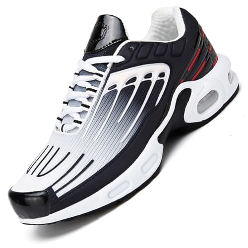 Sneaker Herren Damen Turnschuhe Laufschuhe Sportschuhe Joggingschuhe Running Schuhe Walkingschuhe Outdoor Straßenlaufschuhe Luftpolster Atmungsaktiv WSRot 40 EU von Ouoruee