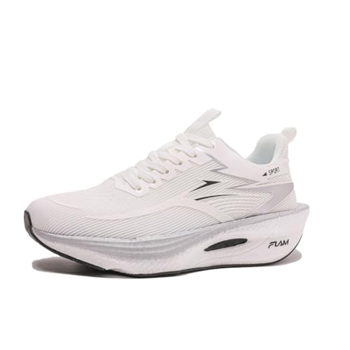 Sneaker Herren Damen Turnschuhe Laufschuhe Sportschuhe Joggingschuhe Running Schuhe Walkingschuhe Outdoor Straßenlaufschuhe Luftpolster Atmungsaktiv Weiß EU 39 von Ouoruee