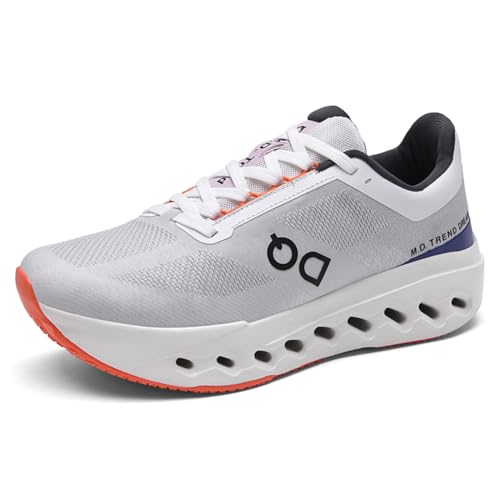 Sneaker Herren Damen Turnschuhe Laufschuhe Sportschuhe Joggingschuhe Running Schuhe Walkingschuhe Outdoor Straßenlaufschuhe Luftpolster Atmungsaktiv Weiß-Orange EU 41 von Ouoruee