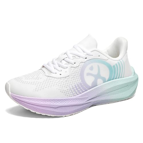 Sneaker Herren Damen Turnschuhe Laufschuhe Sportschuhe Joggingschuhe Running Schuhe Walkingschuhe Outdoor Straßenlaufschuhe Luftpolster Atmungsaktiv Weiß und Lila EU 40 Sneaker Herren Damen Turnschuhe Laufschuhe Sportschuhe Joggingschuhe Running Schuhe Walkingschuhe Outdoor Straßenlaufschuhe Luftpolster Atmungsaktiv Weiß und Lila EU 40 von Ouoruee