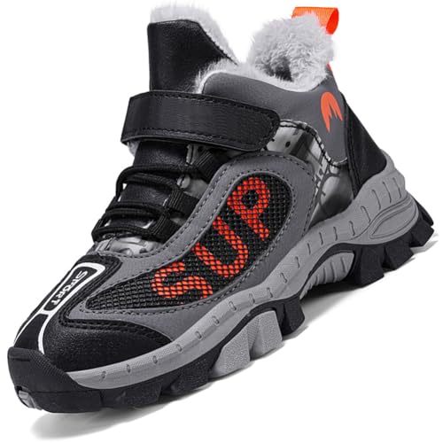Winterschuhe Jungen Wanderschuhe Schneestiefel Jungen Trekkingschuhe Kinder Warm Wanderstiefel für Warme Gefütterte Outdoor Baumwollschuhe GOrange EU 39 Winterschuhe Jungen Wanderschuhe Schneestiefel Jungen Trekkingschuhe Kinder Warm Wanderstiefel für Warme Gefütterte Outdoor Baumwollschuhe GOrange EU 39 von Ouoruee