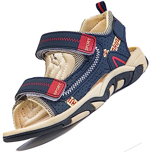 kinder Sommerschuhe sandalen für Jungen und Mädchen Outdoor Trekking,Blau,39 EU von Ouoruee