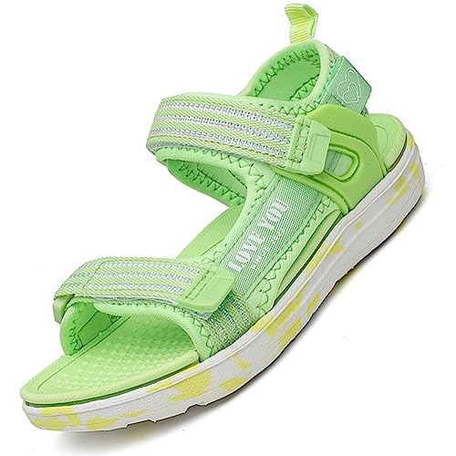 kinder Sommerschuhe sandalen für Jungen und Mädchen Outdoor Trekking,Grün,38 EU von Ouoruee