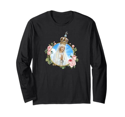 Damen Our Lady of Fatima (Nossa Senhora de Fátima) Langarmshirt von Our Lady of Fatima (Nossa Senhora de Fátima)