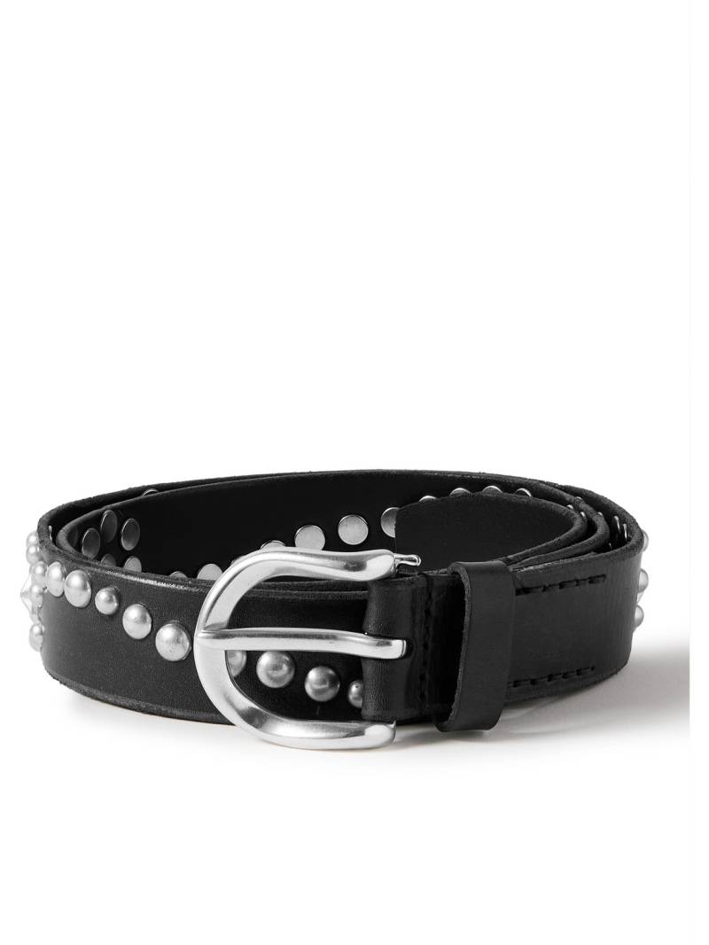 Our Legacy - 3.5cm Star Fall Studded Leather Belt - Men - Black - EU 80 von Our Legacy