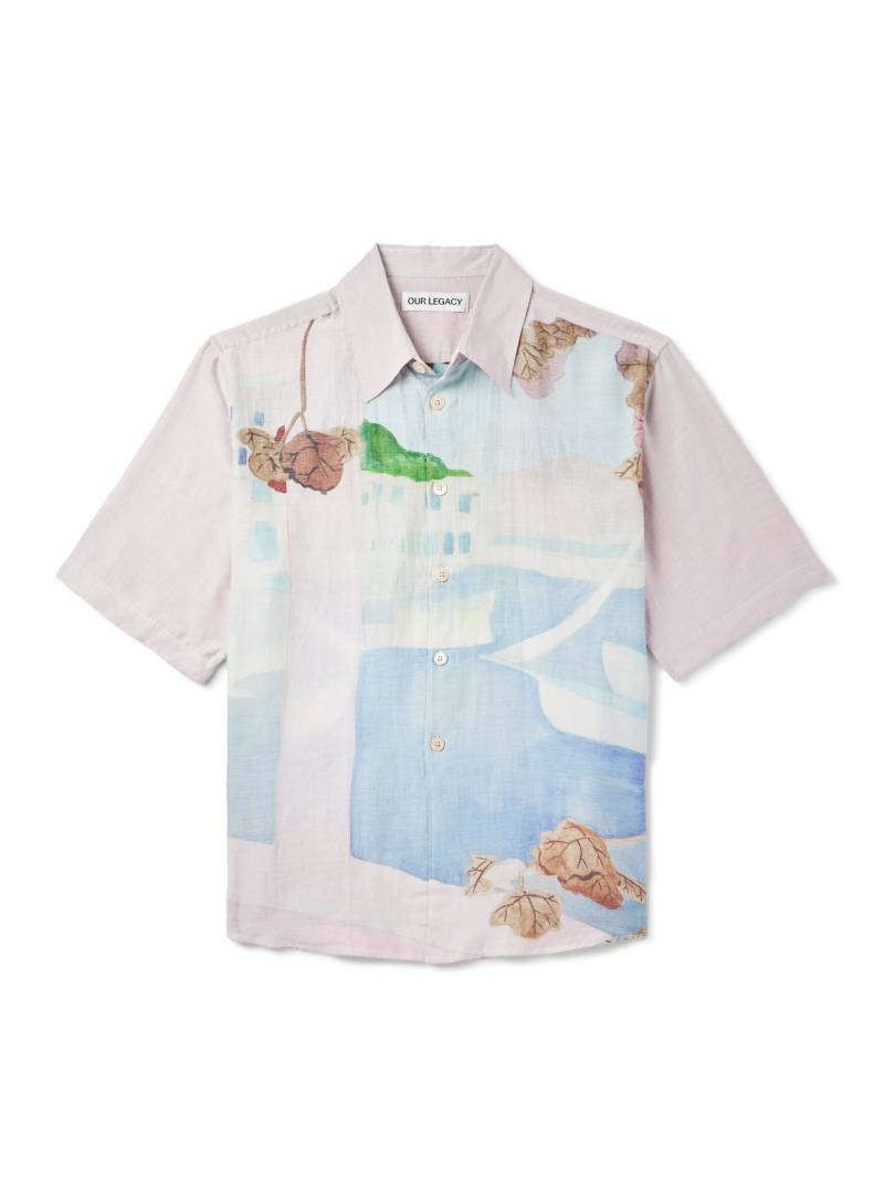 Our Legacy - Beyond Printed Cotton and Silk-Blend Shirt - Men - Pink - IT 52 von Our Legacy