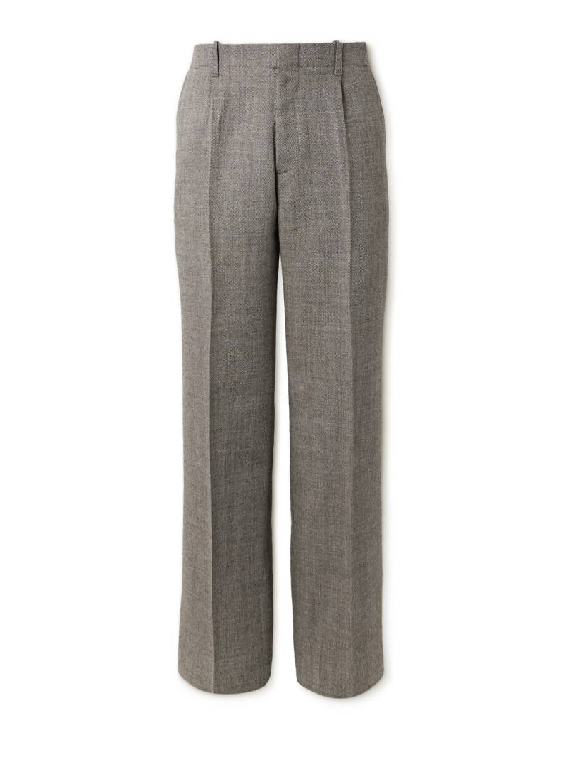 Our Legacy - Borrowed Chino Wide-Leg Pleated Wool Trousers - Men - Gray - IT 50 von Our Legacy