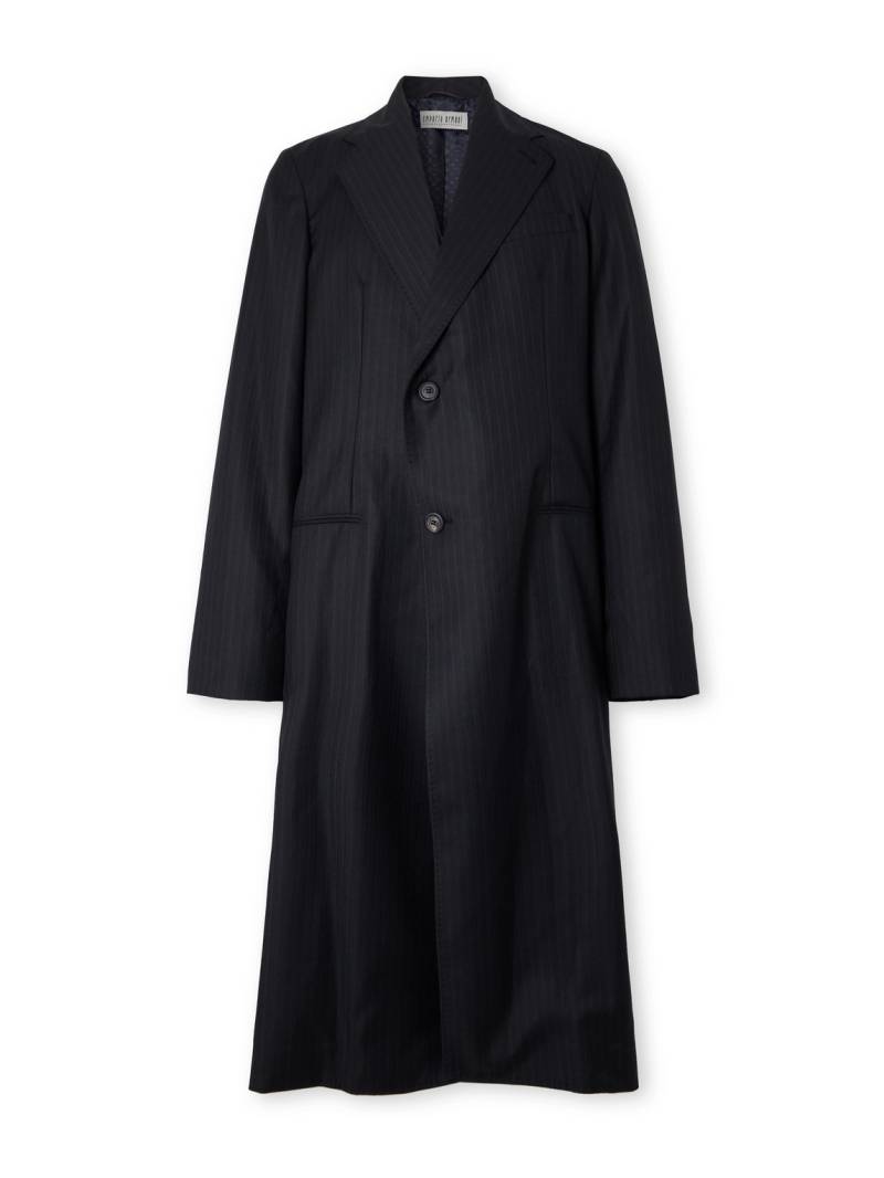 Our Legacy - Emporio Armani Oversized Pinstriped Wool Coat - Men - Black - IT 52 von Our Legacy