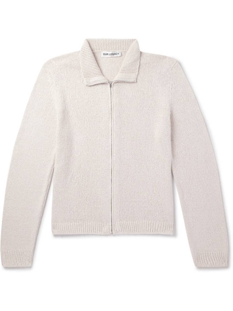 Our Legacy - Float Silk Zip-Up Cardigan - Men - Neutrals - IT 52 von Our Legacy