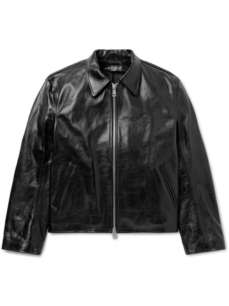 Our Legacy - Mini Leather Blouson Jacket - Men - Black - IT 46 von Our Legacy