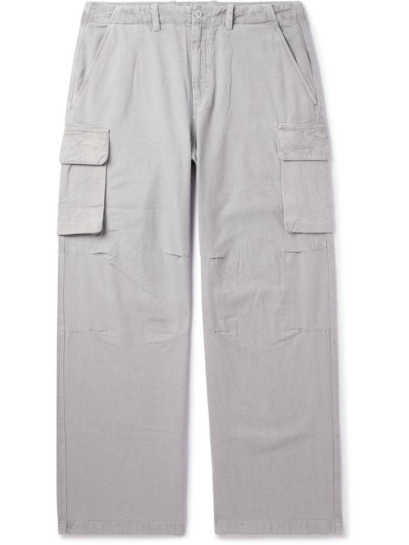 Our Legacy - Mount Straight-Leg Cotton and Hemp-Blend Cargo Trousers - Men - Gray - IT 50 von Our Legacy