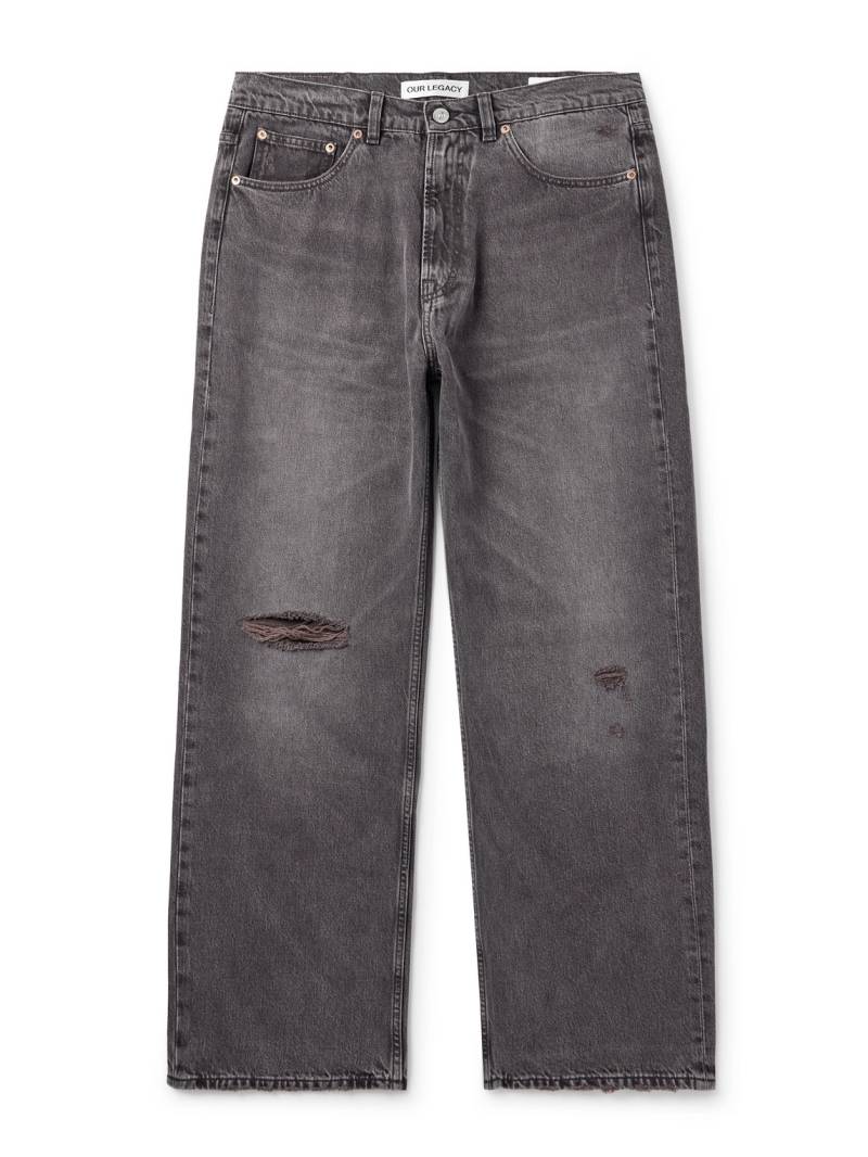 Our Legacy - Third Cut Straight-Leg Distressed Jeans - Men - Gray - UK/US 32 von Our Legacy