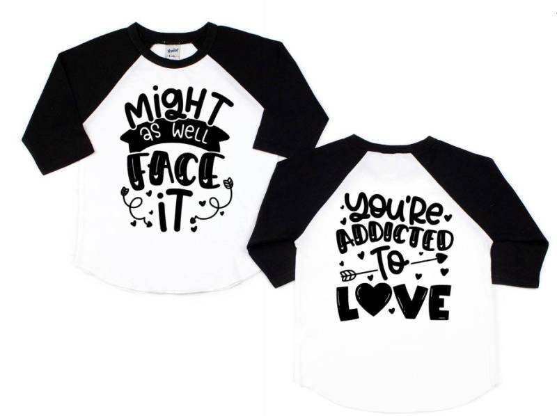 Kinder Rot Und Schwarz Valentinstag Hemd - Könnte Als Wel Ehrlich Bist Du Süchtig Nach Liebe von Our5loves