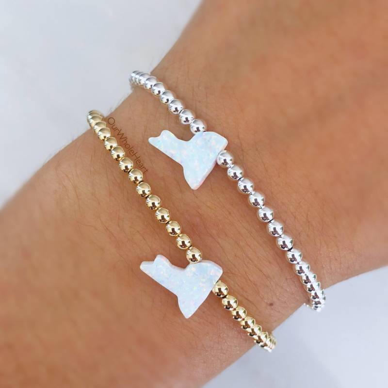 New York Zarte Zustand Opal Armband in Weiß Auf Sterling Silber Oder Gold Gefüllt Rose Gefüllt, Ny Schmuck New York Zarte Zustand Opal Armband in Weiß Auf Sterling Silber Oder Gold Gefüllt Rose Gefüllt, Ny Schmuck von OurWholeHeart