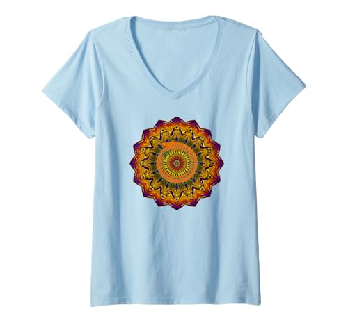 Damen Ouroboros Mandala Graphic Ring Snake Eating Tail Geschenk T-Shirt T-Shirt mit V-Ausschnitt Damen Ouroboros Mandala Graphic Ring Snake Eating Tail Geschenk T-Shirt T-Shirt mit V-Ausschnitt von Ouroboros Sigil Dragon Tees