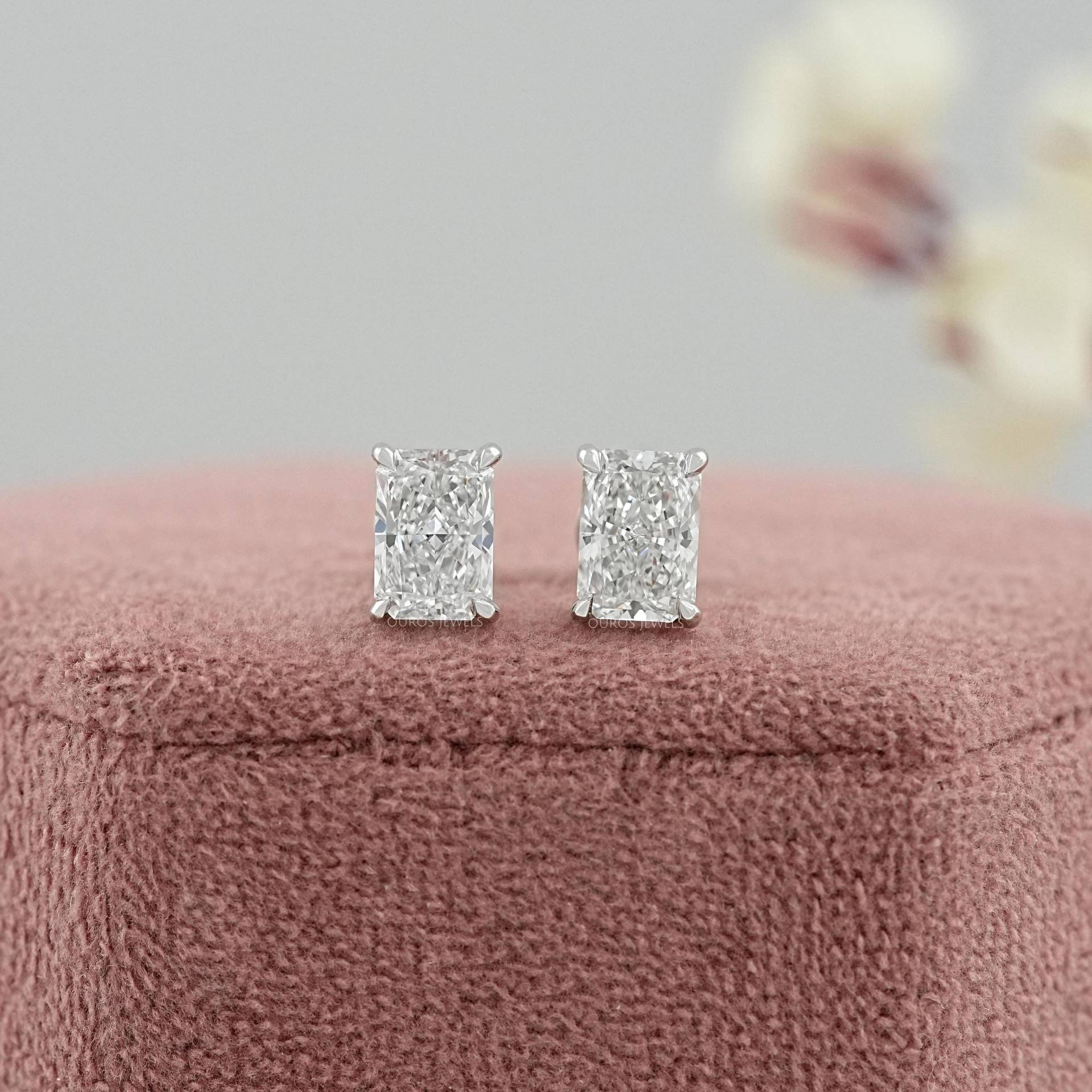 0, 50 Bis 5, 00 Tcw Radiant Lab Diamant Ohrstecker, Handgemachte Minimalist Ohrringe, Braut Ohrring Geschenk, Cvd Solitär Ohrstecker Für Sie 0, 50 Bis 5, 00 Tcw Radiant Lab Diamant Ohrstecker, Handgemachte Minimalist Ohrringe, Braut Ohrring Geschenk, Cvd Solitär Ohrstecker Für Sie von OurosJewelsLlc
