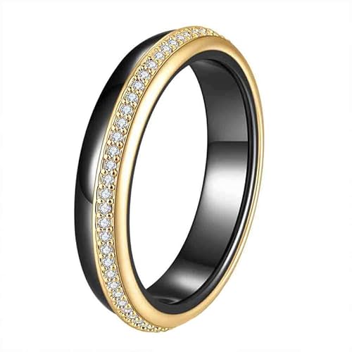 Ouruiba Puzzle-Ring aus Keramik, Zirkonia, Edelstahlring, Hochzeitsring, Verlobungsring, Ehering, Damenschmuck, Keramik Ouruiba Puzzle-Ring aus Keramik, Zirkonia, Edelstahlring, Hochzeitsring, Verlobungsring, Ehering, Damenschmuck, Keramik von Ouruiba