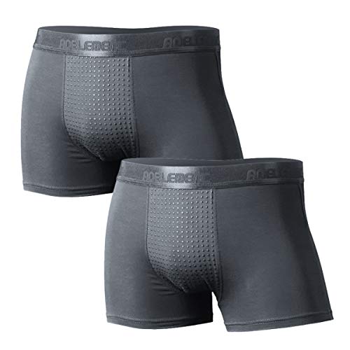 Ouruikia Boxershorts Herren Magnetische BoxerSlips Funktionelle Unterhosen Männer Modal Atmungsaktiv Unterwäsche, 2er Pack, Grau, L Ouruikia Boxershorts Herren Magnetische BoxerSlips Funktionelle Unterhosen Männer Modal Atmungsaktiv Unterwäsche, 2er Pack, Grau, L von Ouruikia