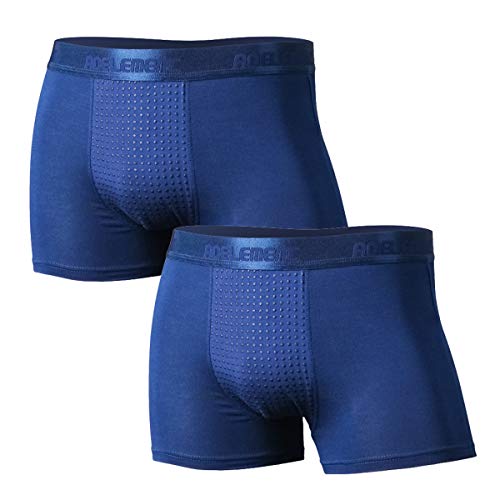 Ouruikia Boxershorts Herren Magnetische BoxerSlips Funktionelle Unterhosen Männer Modal Atmungsaktiv Unterwäsche, 2er Pack, Marineblau, M Ouruikia Boxershorts Herren Magnetische BoxerSlips Funktionelle Unterhosen Männer Modal Atmungsaktiv Unterwäsche, 2er Pack, Marineblau, M von Ouruikia