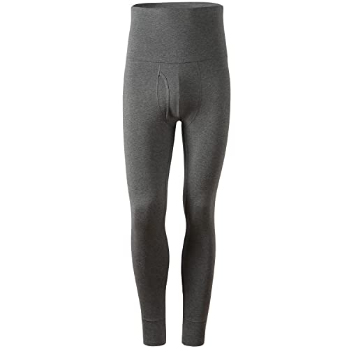 Ouruikia Thermounterwäsche Herren Hohe Taille Lange Thermohosen Hält Warm Winter Kälteschutz Thermowäsche Baselayer, Dunkelgrau, XL von Ouruikia