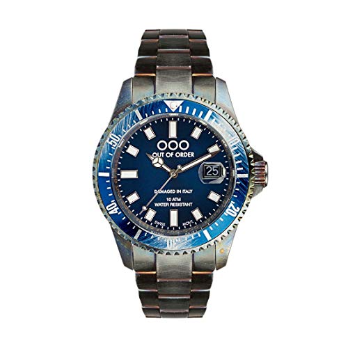 Out of Order Blue Casanova Stahl Quarz Swiss Datum Blau Vintage Ruiniert Herren Uhr von Out of Order