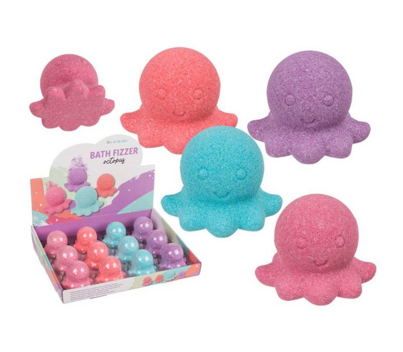Out of the Blue Badezusatz Sprudelnde Badekugel, Oktopus, ca. 100 g von Out of the Blue