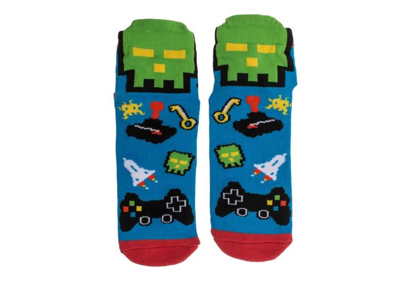 Out of the Blue Freizeitsocken Socken Game Over Zocken Strumpf mit ABS-Sohle in 36-45 im Paar von Out of the Blue