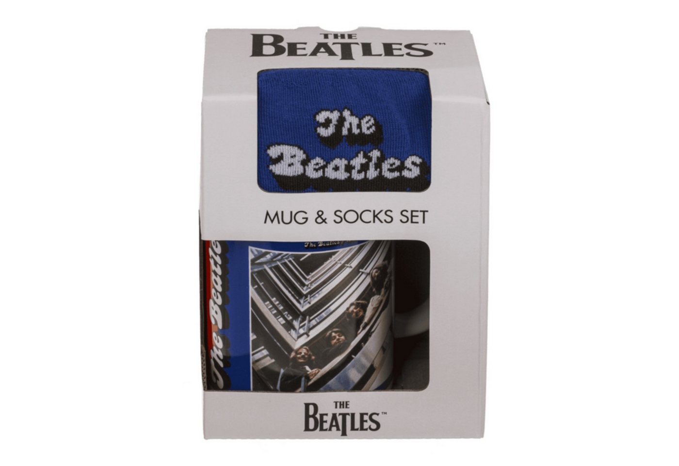 Out of the Blue Freizeitsocken The Beatles Geschenkset für Fans - Tasse und Socken von Out of the Blue