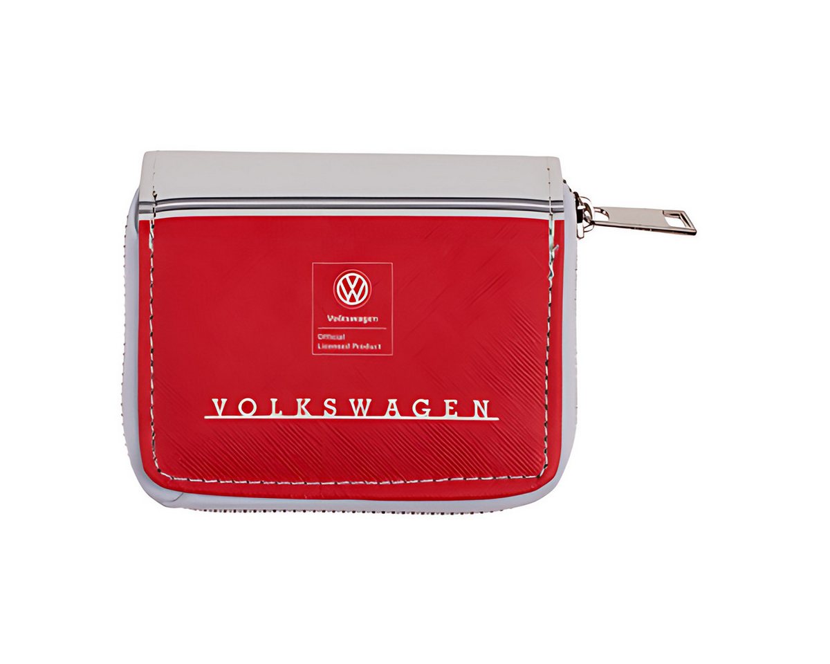 Out of the Blue Geldbörse Geldbörse mit Reisverschluss, VW T1 Bus, Rot von Out of the Blue