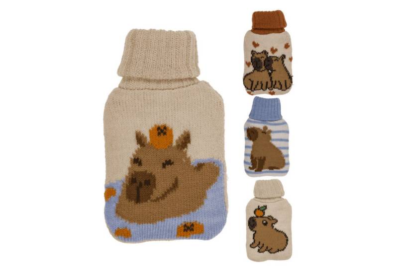 Out of the Blue Handwärmer Capybara Handwärmer mit Stricküberzug in zufälliger Variante von Out of the Blue