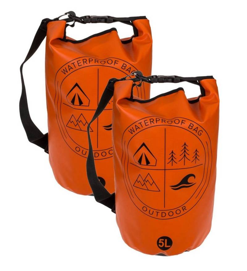 Out of the Blue Rucksack-Regenschutz 2er Set wasserabweisende Beutel Taschen mit Tragegurt von Out of the Blue