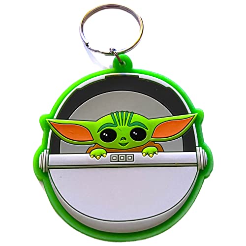 Fantasy-Schlüsselanhänger/Star Wars Baby Yoda Mandalorian/Maße: 6,5 x 6 cm von Out of the blue