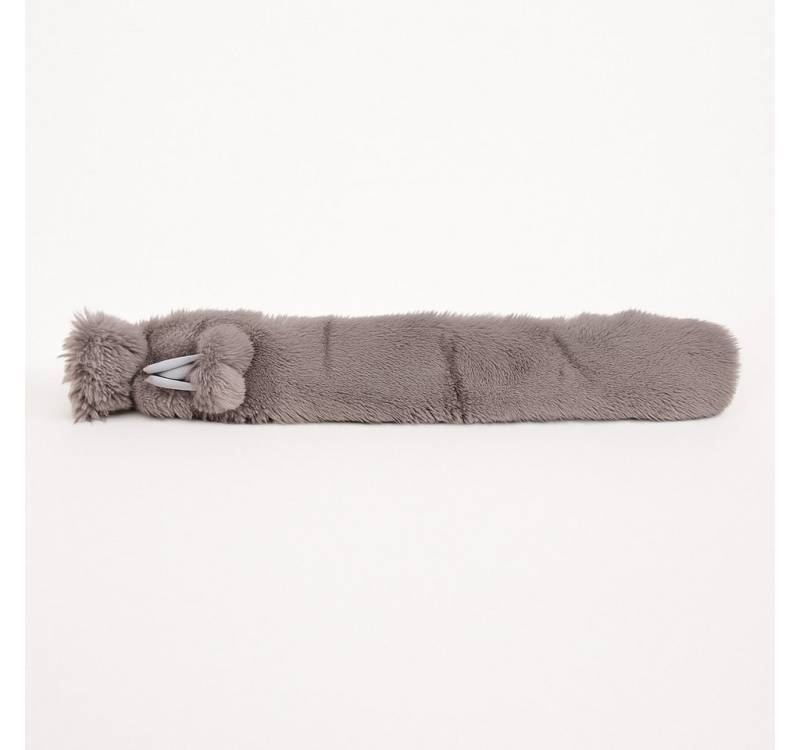 Out of the Blue Wärmflasche Schlauch Wärmflasche 2 Liter 73x12 cm mit Kunstfellbezug, (1-tlg), Extra lange Wärme für pure Entspannung von Out of the Blue