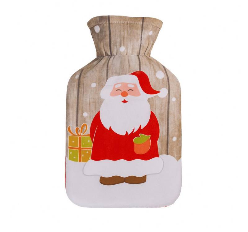 Out of the Blue Wärmflasche Weihnachts Wärmflasche 1L mit Motivbezug 26x16 cm 4 Designs, Wärmender Weihnachtsgruß mit Kuschelfaktor von Out of the Blue