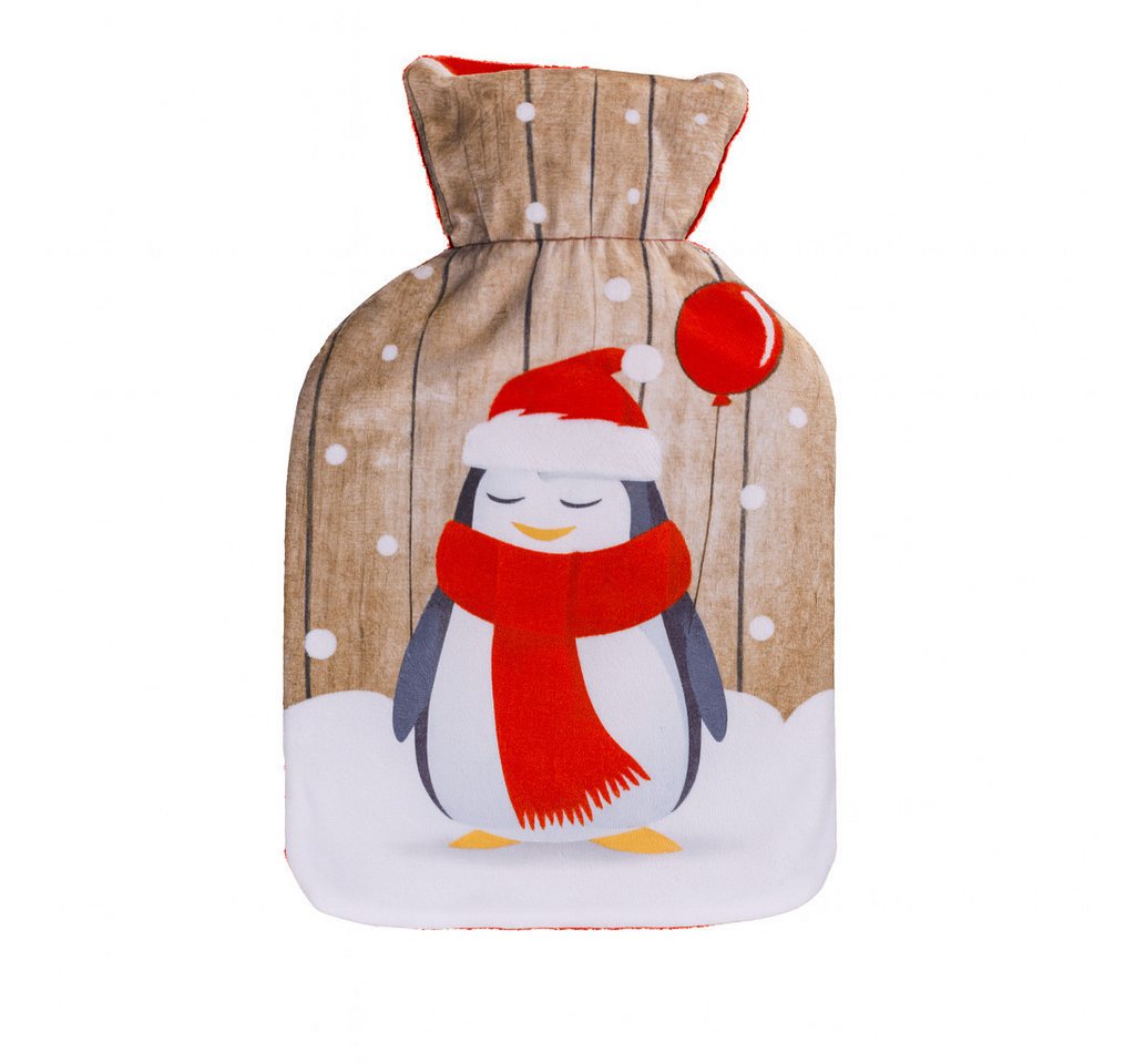 Out of the Blue Wärmflasche Weihnachts Wärmflasche 1L mit Motivbezug 26x16 cm 4 Designs, Wärmender Weihnachtsgruß mit Kuschelfaktor von Out of the Blue