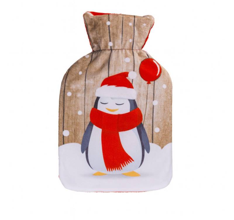 Out of the Blue Wärmflasche Weihnachts Wärmflasche 1L mit Motivbezug 26x16 cm 4 Designs, Wärmender Weihnachtsgruß mit Kuschelfaktor von Out of the Blue