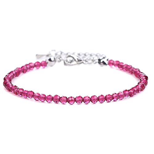 YONGHONGKEJI 3 Mm Natürliches Rubinstein Chakren Armband Für Frauen, Facettiertes Chakra Edelstein Armband, Verstellbar, Yoga Distanz Charm Schmuck Für Männer, Paar Schmuck, Christmasgeschenk YONGHONGKEJI 3 Mm Natürliches Rubinstein Chakren Armband Für Frauen, Facettiertes Chakra Edelstein Armband, Verstellbar, Yoga Distanz Charm Schmuck Für Männer, Paar Schmuck, Christmasgeschenk von YONGHONGKEJI