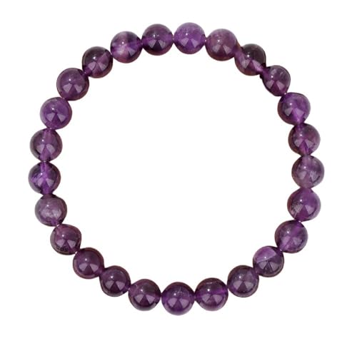 OutFyt Armband Mit 7 Chakra Kristallen, Edelsteinen, 8 Mm, Natürlicher Amethyst Stein, Stretch Perlen, Glücksarmband, Armreifen, Sommer, Für Damen Und Herren, Schmuck, Geschenk von OutFyt