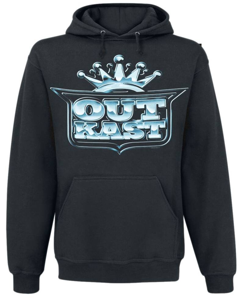 OutKast Kapuzenpullover - Crown - S bis L - für Männer - Größe S - schwarz  - Lizenziertes Merchandise! von OutKast