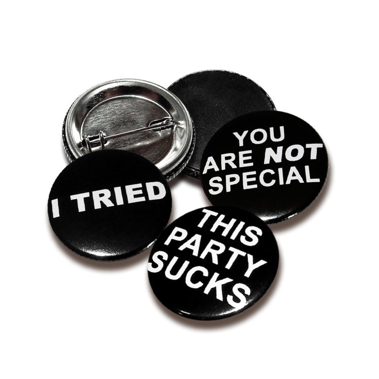 Anti Button Sets, Buttons 25mm | 1 Inch Mit Anstecknadel/Magnet, Anstecker von OutOfStepArtworks