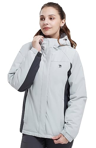 Damen Skijacke, 3 in 23 Wanderjacke mit Fleece warme Winterjacke, winddichte multifunktionale atmungsaktive Damenjacke, wasserdichte Outdoorjacke, Kapuze abnehmbar von OutPro