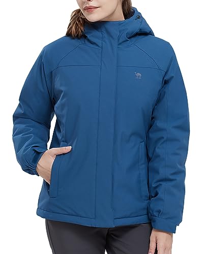 Damen Skijacke, 3 in 4 Wanderjacke mit Fleece warme Winterjacke, winddichte multifunktionale atmungsaktive Damenjacke, wasserdichte Outdoorjacke, Kapuze abnehmbar von OutPro