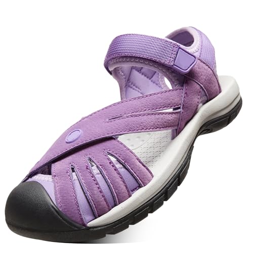 OutPro Sandalen Damen Wandersandalen rutschfest für Outdoor-Sport Sommer Strand bequeme leichte Wandersandalen Trekking-Sandalen,Lila38 OutPro Sandalen Damen Wandersandalen rutschfest für Outdoor-Sport Sommer Strand bequeme leichte Wandersandalen Trekking-Sandalen,Lila38 von OutPro